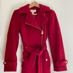 Michael Kors Petite Asymmetrical Belted 